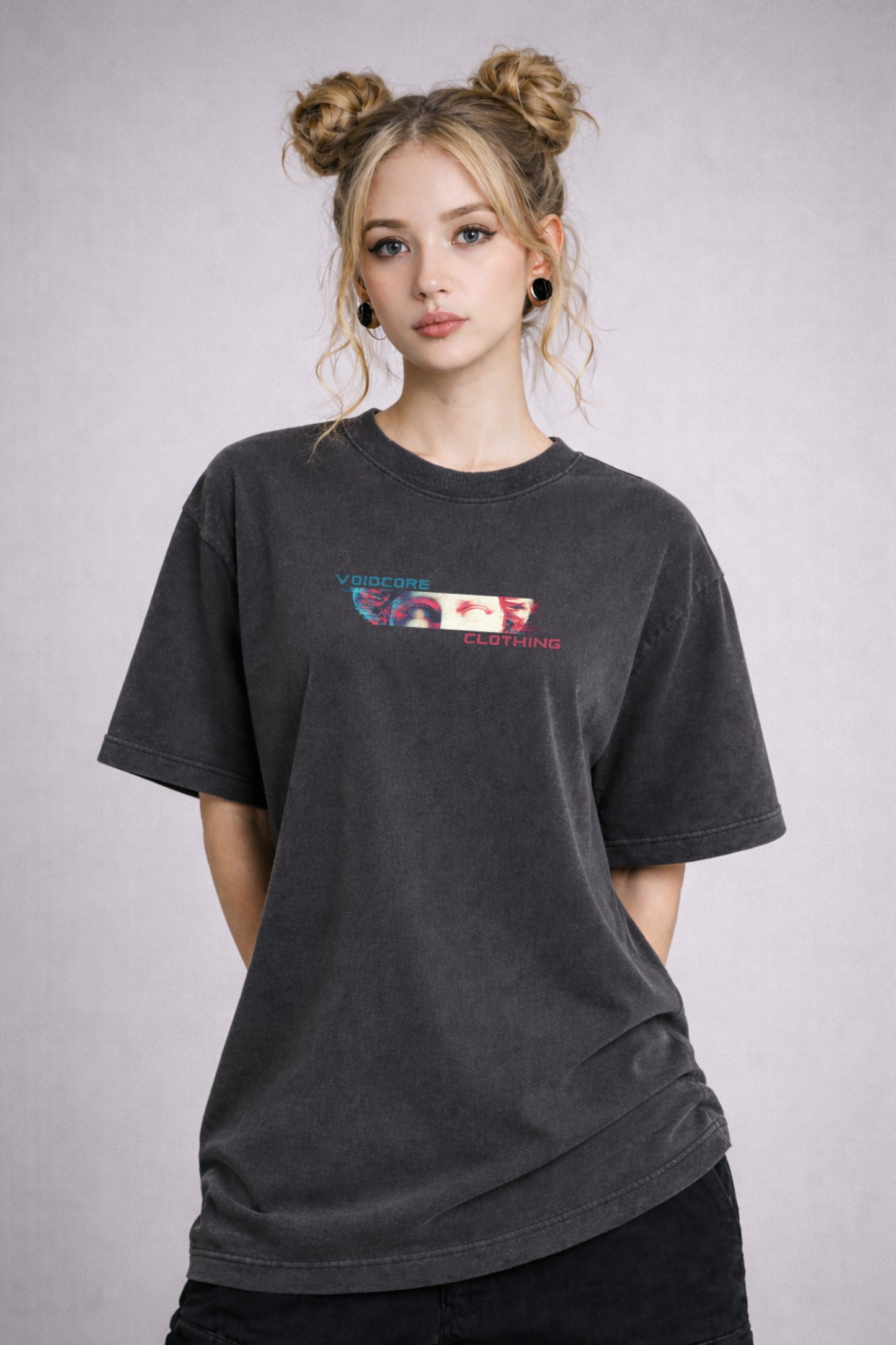 "Greek Glitch" Oversized Shirt