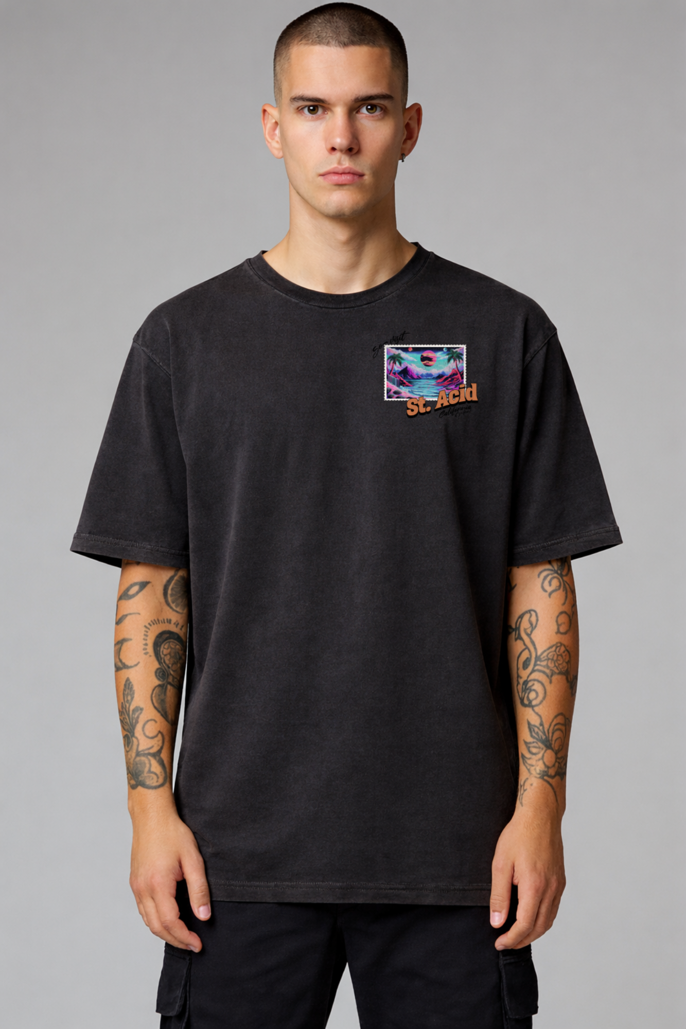 "St. Acid" Oversized Shirt