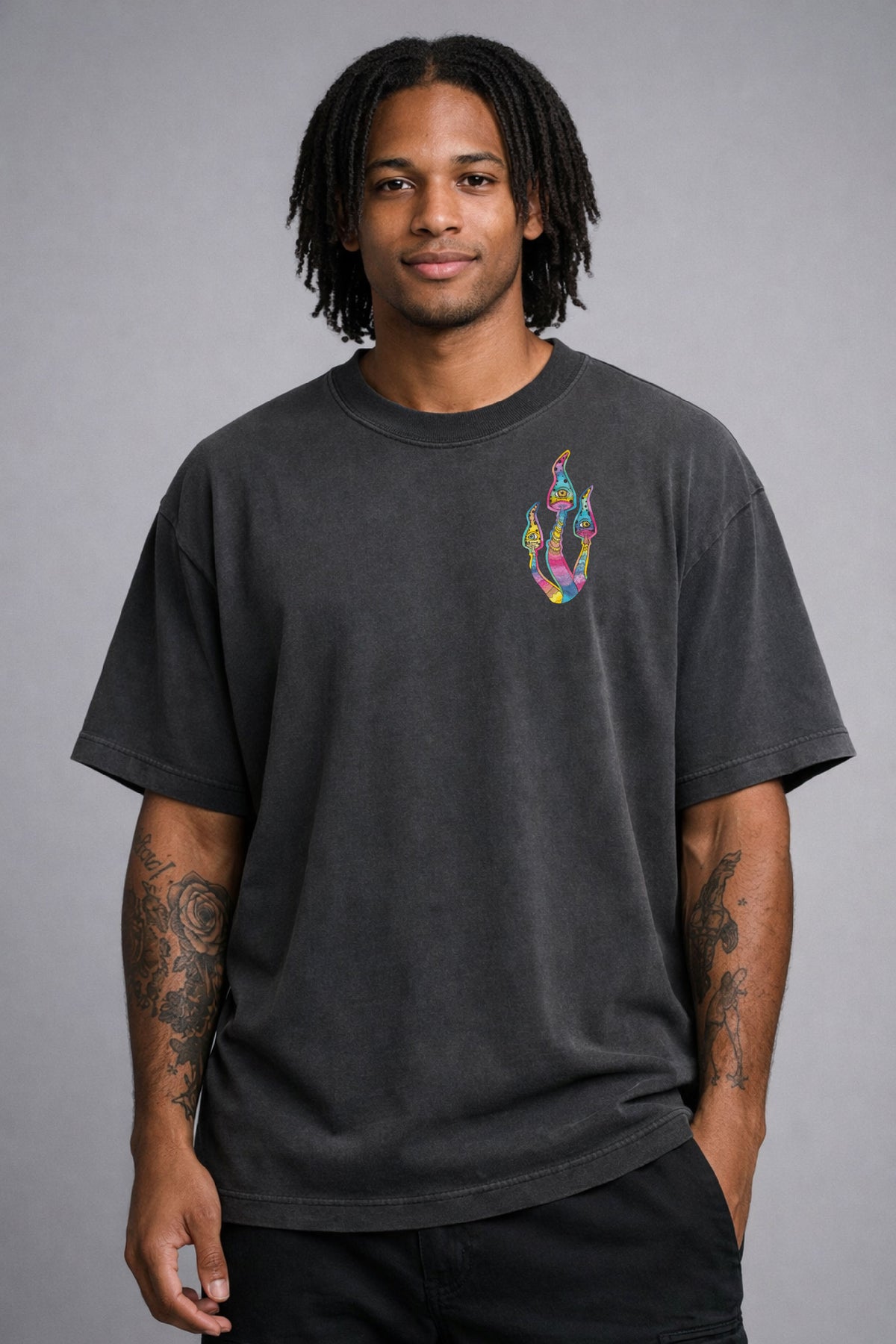 "Drei Freunde" Oversized Shirt
